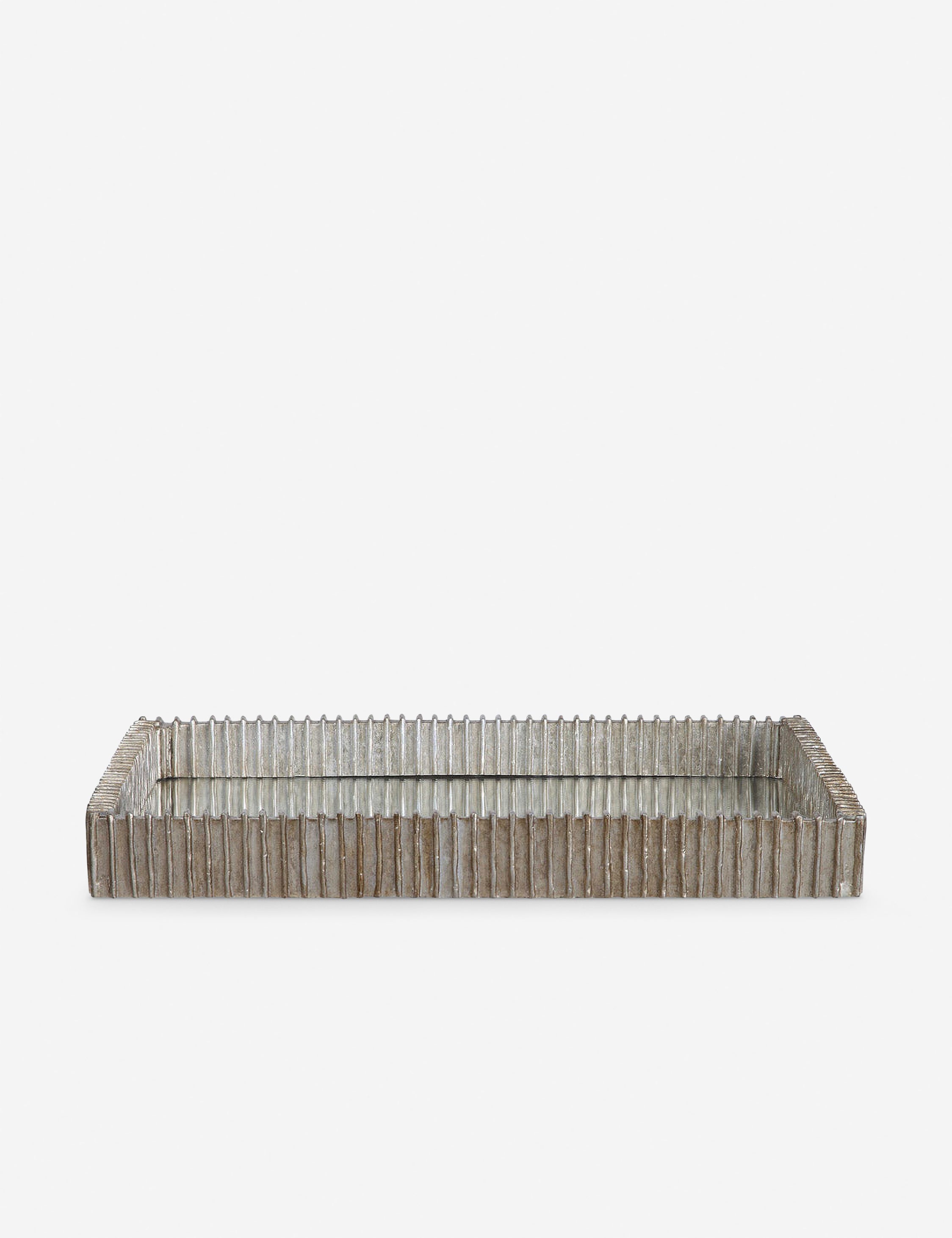 Ribbed Organic Silver Tray - DefaultTitle - Image 2