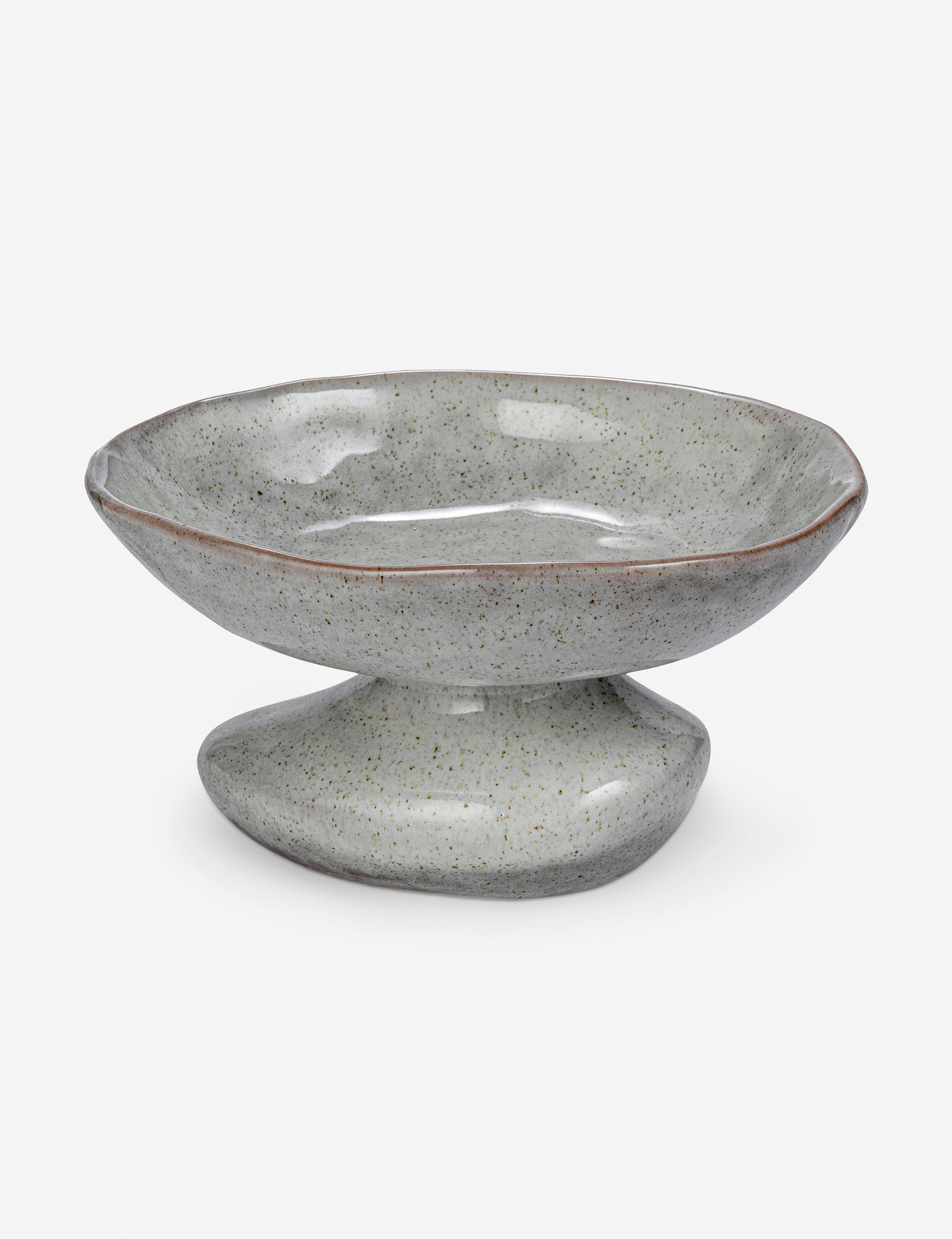 Organic Footed Bowl - Gray