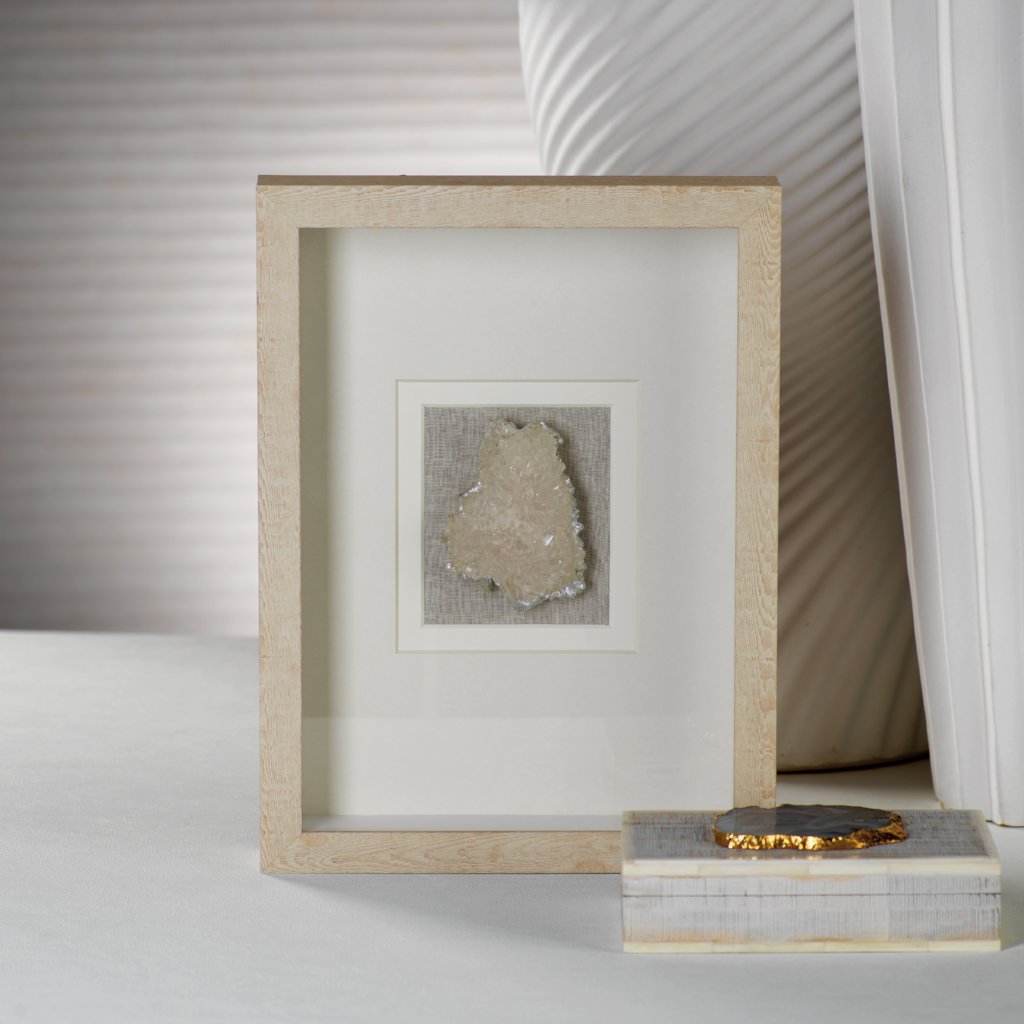 Natural Framed Crystal Wall Art