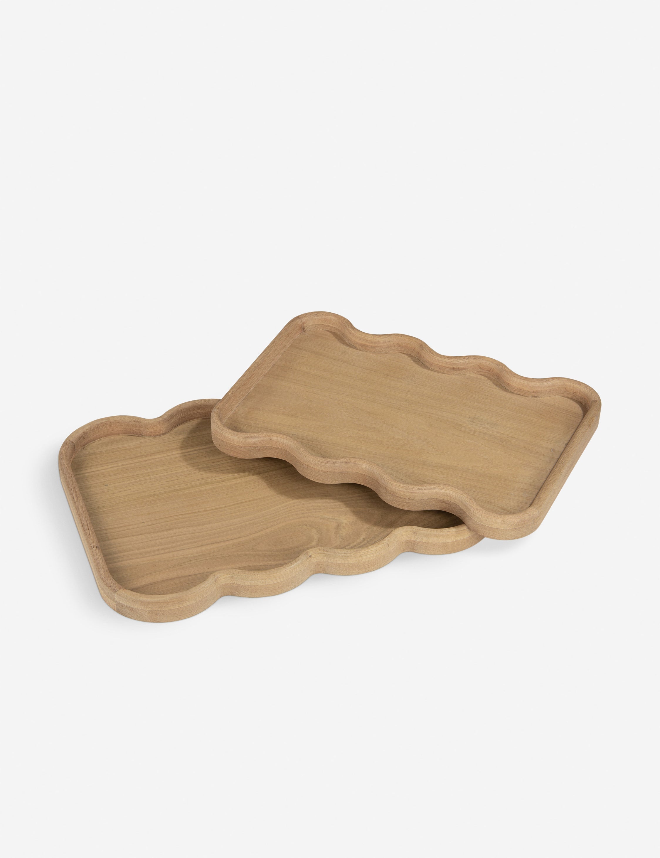 Sculptural Modern Oak Tray - Black - Image 2