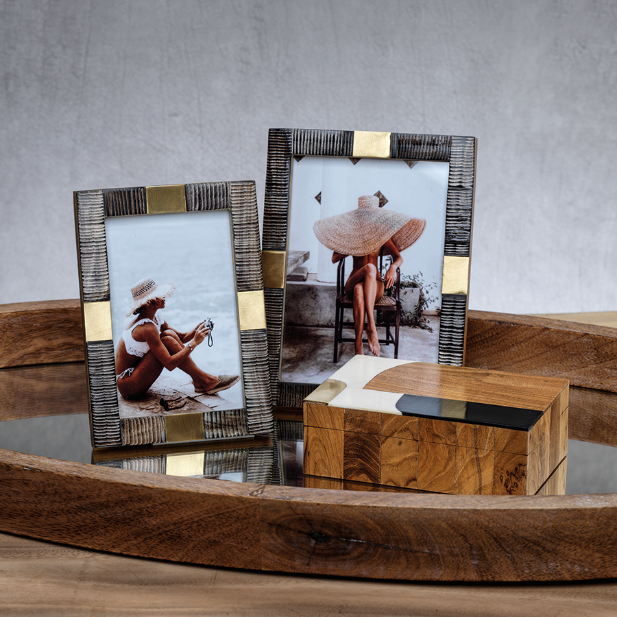 Horn and Brass Photo Frame - Image 3