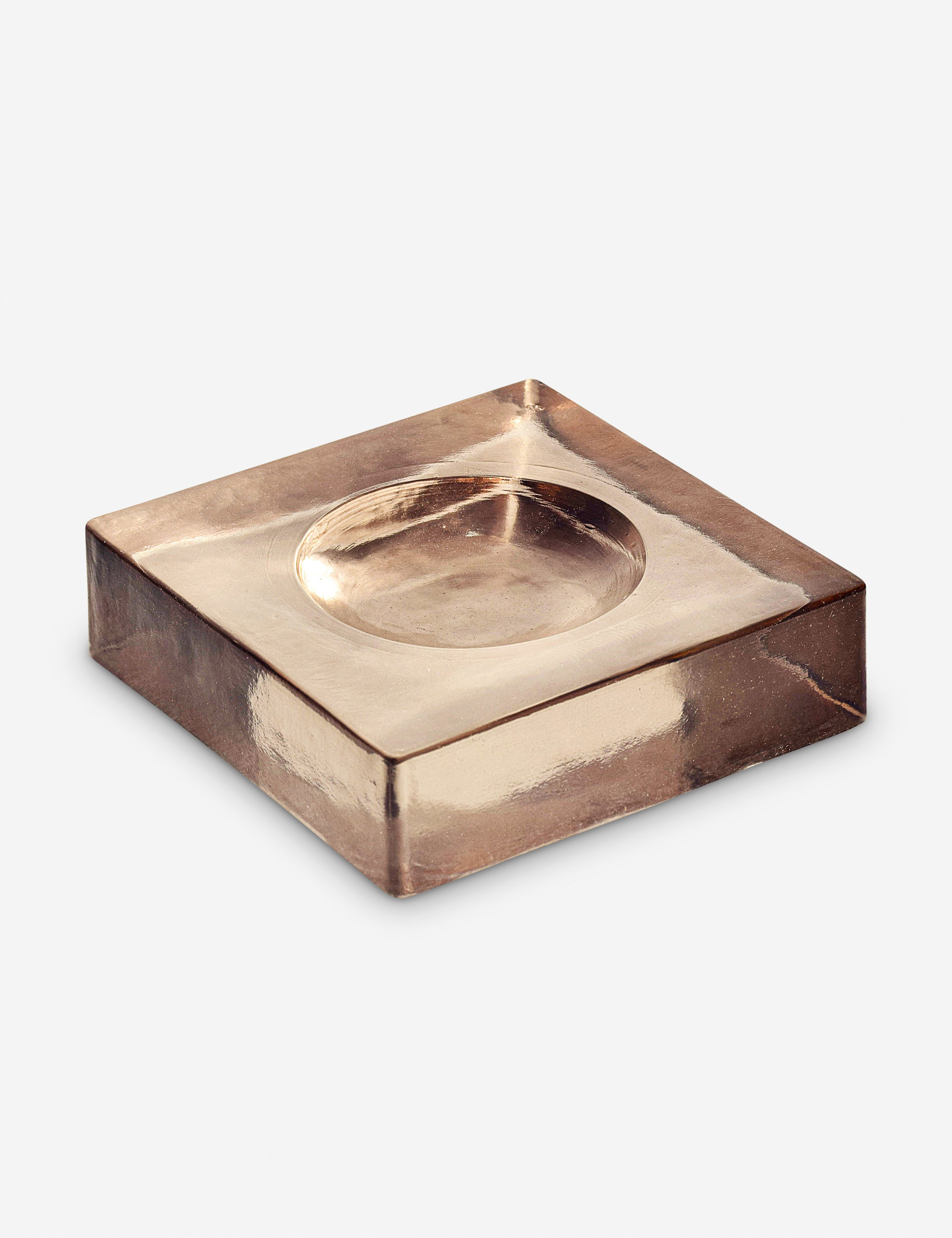 Modern Vintage Glass Catchall - Amber - Image 5