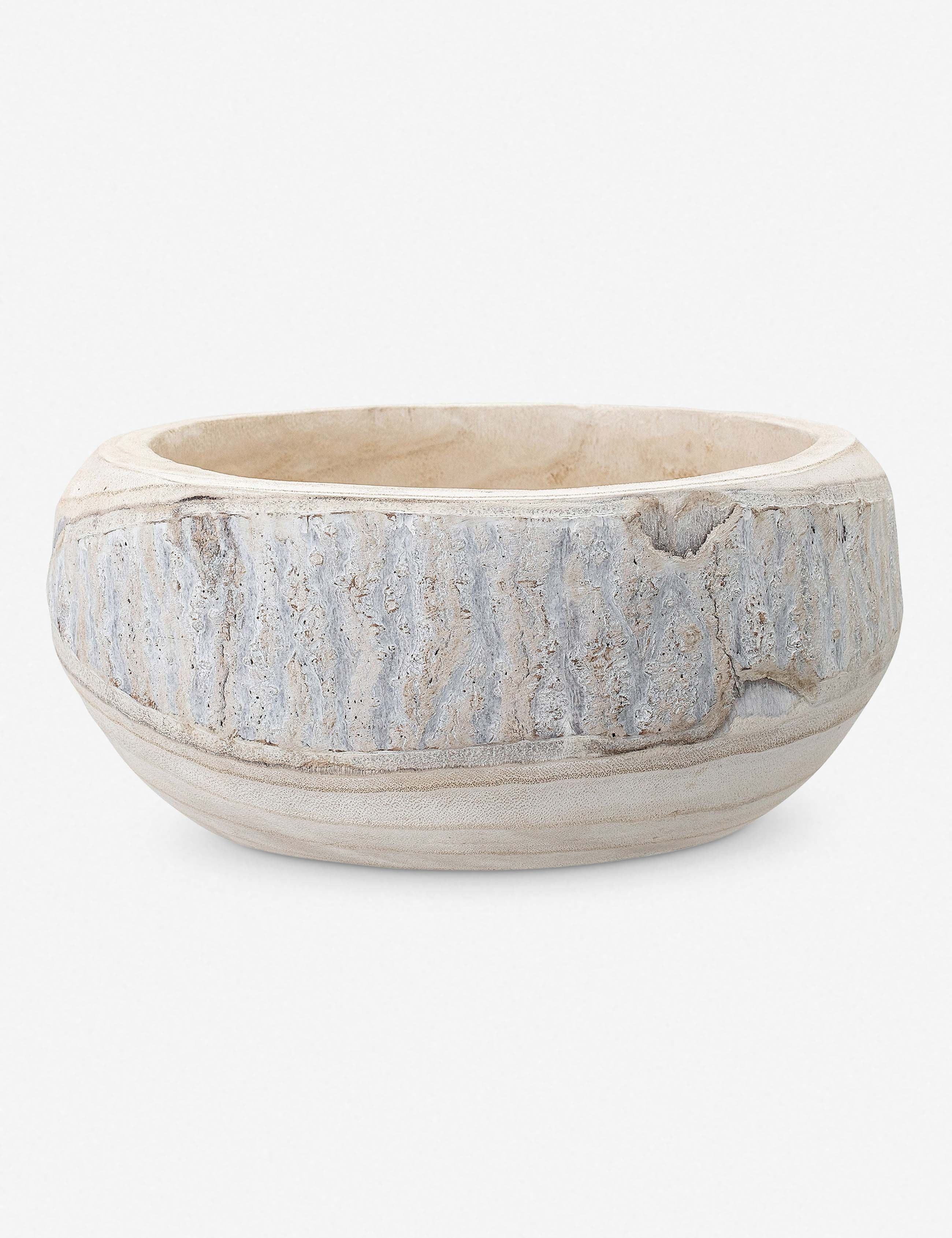 Organic Carved Decorative Bowl - DefaultTitle